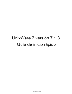 Instalación de UnixWare 7