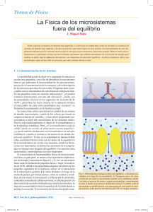 La Física de los microsistemas fuera del equilibrio