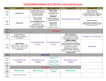 Cronograma General del IV CNIF 2014