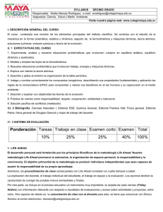 Ponderación Tareas Trabajo en clase Examen corto Examen Total