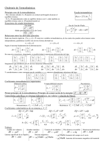 Chuletario de Termodinámica - la web de julián moreno mestre