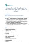 Eficiencia Energética en las Instalaciones de Calefacción y ACS en