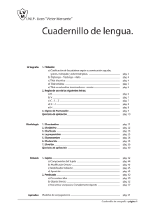 Cuadernillo de lengua. - Liceo Victor Mercante