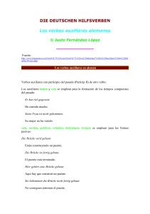 DIE DEUTSCHEN HILFSVERBEN Los verbos auxiliares alemanes