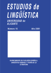 ESTUDIOS de LINGÜÍSTICA - publicar en la Universidad de Alicante