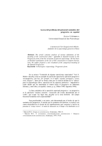 Acerca del problema del potencial semántico del progresivo en