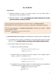 el sujeto - Lengua en bits