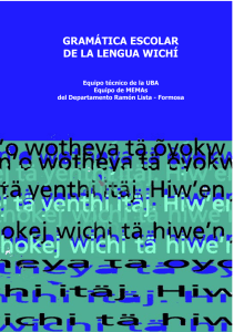 gramática escolar de la lengua wichí