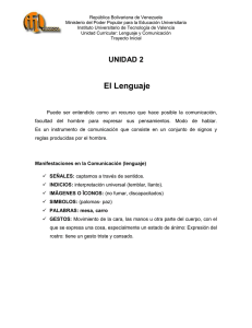 Unidad 2. El lenguaje