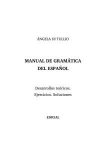 manual de gramática del español