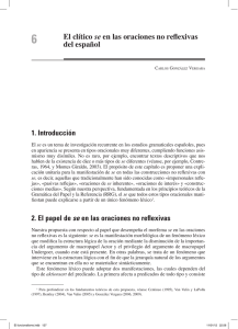 El clítico se en las oraciones no reflexivas del español