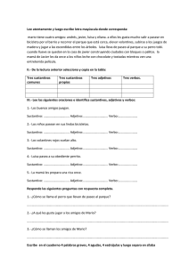Lee atentamente y luego escribe letra mayúscula donde