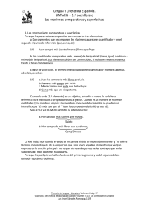 Las oraciones comparativas y superlativas