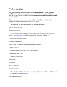 Verbos modales