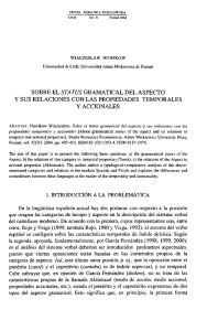 y sus relaciones con las propiedades temporales y accionales