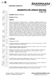 gramática de lengua inglesa