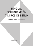 efeLENGUA, COMUNICACIÓN Y LIBROS DE ESTILO