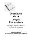 Gramática de la Lengua Piamontesa