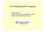 The Changing Spanish Language