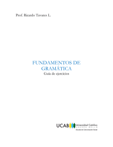Guía de ejercicios de FG - Profesor Ricardo Tavares L.