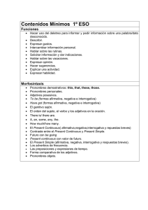 Contenidos Mínimos
