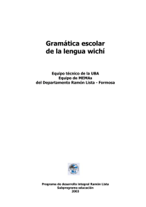 Gramática escolar de la lengua wichí