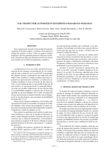 N-II: TRADUCTOR AUTOMÁTICO ESTADÍSTICO BASADO EN