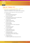 Español B Hoja de Trabajo 13.2 Competencia Gramatical