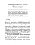 Pronombres Clíticos Españoles: un análisis lingüístico