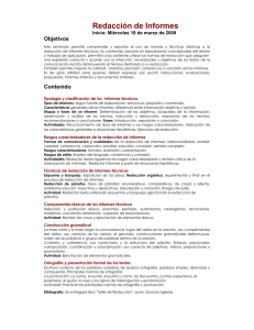 Redacción de Informes