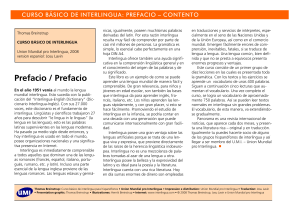 Prefacio - Contento - Union Mundial pro Interlingua