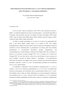 Efectos discursivos de los marcadores mira y a ver en contextos
