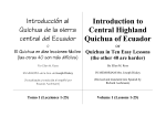 Introduction to Central Highland Quichua of Ecuador