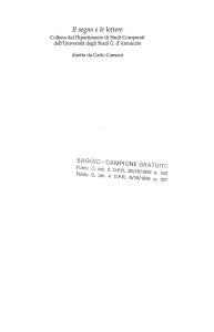 Il segno e le lettere