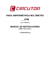 pinza amperimétrica multímetro manual de instrucciones
