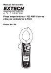 Manual del usuario Pinza amperimétrica 1500 AMP
