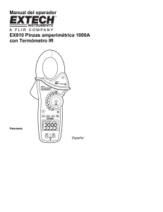 Manual del operador EX810 Pinzas amperimétrica 1000A
