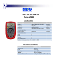 MULTIMETRO DIGITAL Tester UT33B Especificaciones