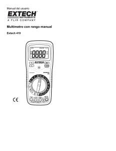 Multímetro con rango manual
