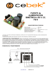 FUENTE de ALIMENTACION SIMETRICA ± 50 V. CC. FS-9