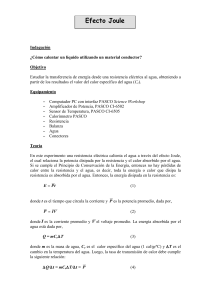 Experimento 3: Efecto Joule