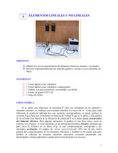 Elementos lineales y no lineales.