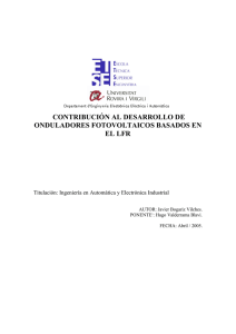 CONTRIBUCIÓN AL DESARROLLO DE ONDULADORES