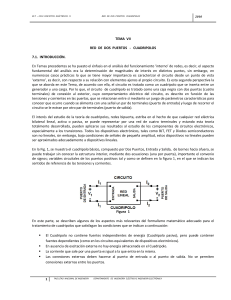 TEMA VII RED DE DOS PUERTOS - CUADRIPOLOS 7.1