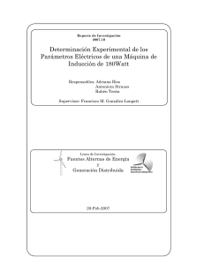 Determinación Experimental de los Parámetros Eléctricos de una