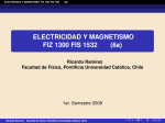 ELECTRICIDAD Y MAGNETISMO FIZ 1300 FIS 1532
