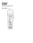 Guía del usuario Medidor de pinza 400A CA/CD Modelo MA220