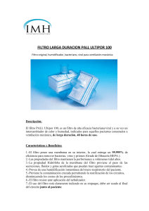 FILTRO LARGA DURACION PALL ULTIPOR 100