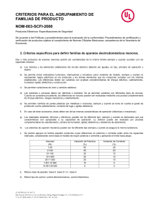 criterios para el agrupamiento de familias de producto