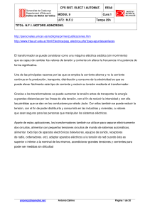 CFS SIST. ELECT I AUTOMAT. EEA0 MÒDUL 9 Curs:1 U.F2 / N.F.2